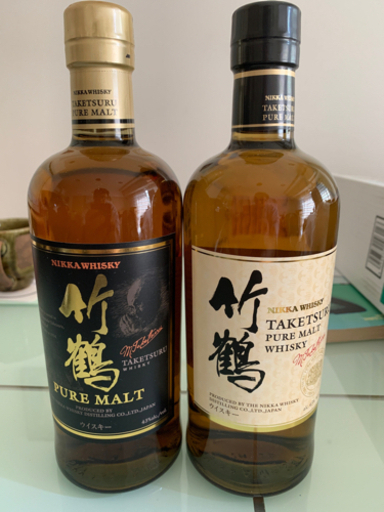 ニッカウィスキー　新旧竹鶴と余市　4本セット