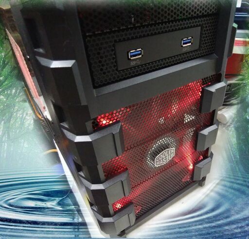 (完売御礼)くまねず《姫路》男心をくすぐるCooler☆Master☆ゲーミングPC☆超高速SSD搭載(赤の主張)