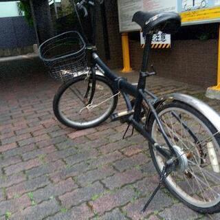 ★折りたたみ自転車　ブラック　の画像