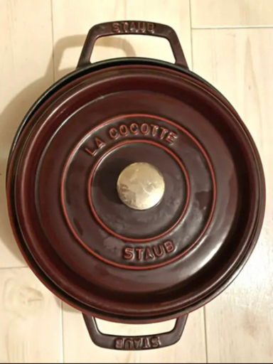 【ストウブ】ココット・ラウンド 22cm グレナディンレッド