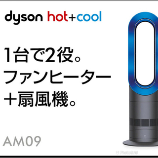 新品未使用品‼️Dyson Hot + Cool AM09 ファンヒーター [アイアン/サテンブルー]