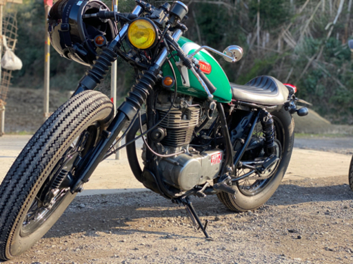 ドラム最終型！！ SR400カフェレーサーカスタム XS650カラーリング　エンジンOH後走行約8000キロ