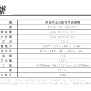 洗濯機 Haier 5.0Kgの画像