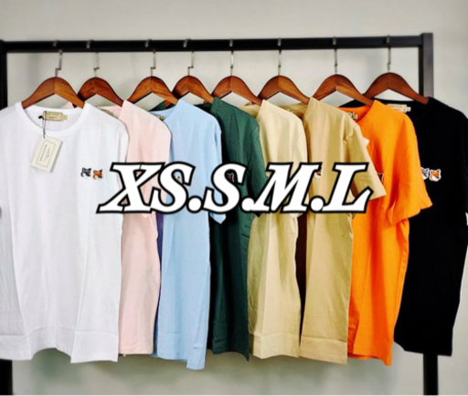 【新品】メゾンキツネ 半袖Tシャツ メンズ レディース XS S M L 韓国 子供服 カットソー Maison Kitsune