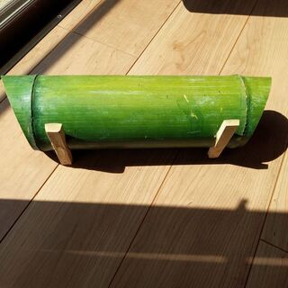 和風  竹の植木鉢の画像
