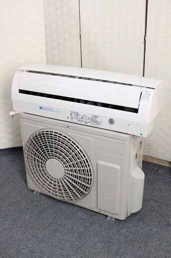 日立 白くまくん Rシリーズ 主に6畳用 2.2kw 単相100V RAS-R22B(W) 2013年製 HITACHI エアコン 中古家電 店頭引取歓迎 R4158)