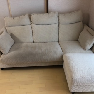 L字型ソファー　3人掛け