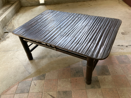 中古■バンブーテーブル■ローテーブル■90×60×36cm