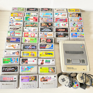 まとめ売り　48本　スーパーファミコン　ゲーム　テレビゲーム　ソフト　本体　リモコン　ゲームソフト　ゲーム機の画像