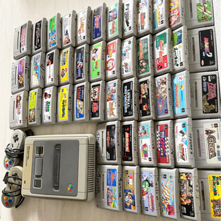 まとめ売り　48本　スーパーファミコン　ゲーム　テレビゲーム　ソフト　本体　リモコン　ゲームソフト　ゲーム機の画像