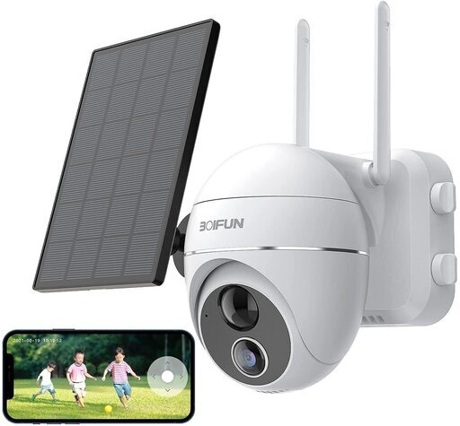 【ソーラーパネル付き】防犯カメラ 屋外 ワイヤレス IP65防水 130°超広角