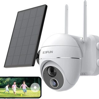 【ソーラーパネル付き】防犯カメラ 屋外 ワイヤレス IP65防水...