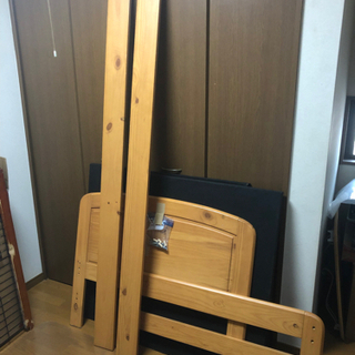木製組み立て式　シングルベット　なかなか美品