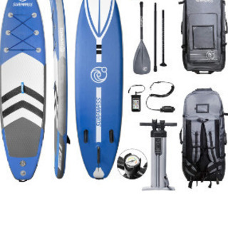 Surfmass 11ft Supインフレータブル スタンドアップパドルボード  2人乗り 海 湖 ヨガ 釣り マリンスポーツの画像