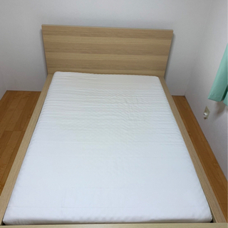 IKEA ダブルベッド MALM(マルム) &マットレス 
