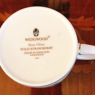 【ウェッジウッド コーヒーカップ＆ソーサー】ワイルドストロベリー /Wedgwood /イギリスの画像