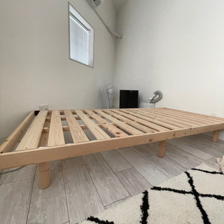 木製シングルベット の画像