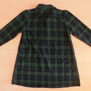【相談中】新品 ワンピース　チュニック？　ＬＬサイズ　グリーン系チェック柄の画像