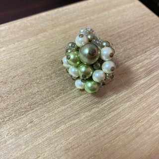 ビーズの指輪