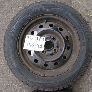 M+S 155/65R13 Dunlop 4本 7分山 .2