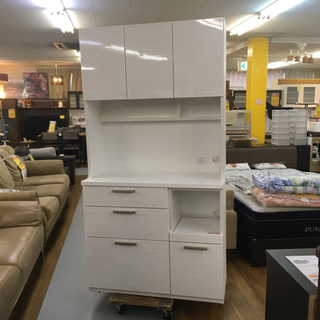 S077 NITORI キッチンボード、食器棚、幅100cm