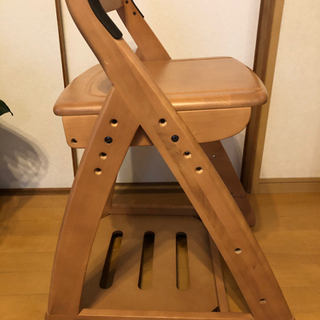 学習机　デスクチェア　椅子　ランドセル置き　中古の画像