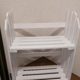 白色　棚　物置　本棚