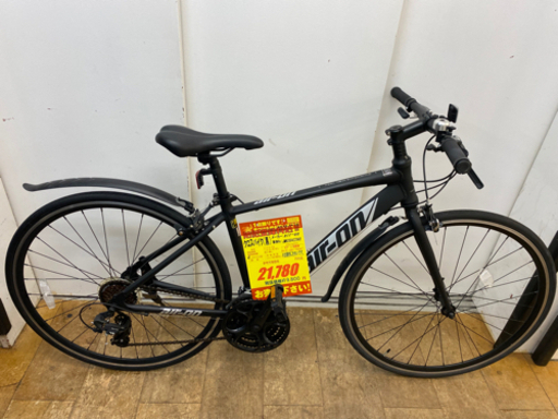 N026★　air-on　黒色・クロスバイク★防犯登録料込