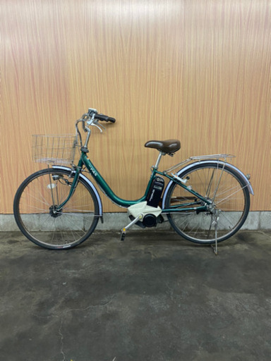 格安 電動自転車 YAMAHA パス 26インチ シルバー 充電器&バッテリー2つ付き