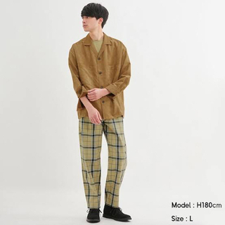 メンズパンツ　チェック柄の画像