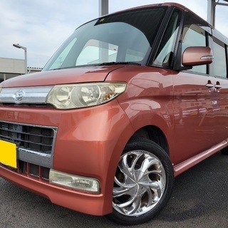 【値段相談可】分割可❗️車検2年付き！【名変代込み】車内広い！ダイハツ タントカスタムX☆HDDナビ付き☆走行中DVD見れます☆便利なスライドドア☆上品で人気のピンク☆ドライブレコーダー付き☆事故歴修復歴なし☆そのまま乗って帰れます！の画像