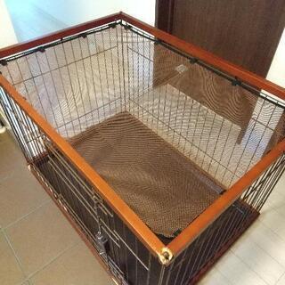 ペットサークル 木製ケージの画像