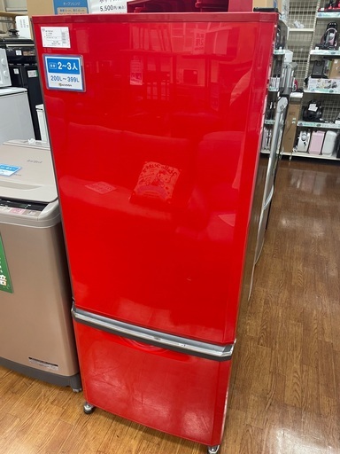 MITSUBISHI 2ドア冷蔵庫　MR~D30S 2012年製　300L  凹み有