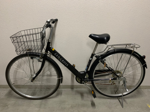 自転車 GEO CROSS 27インチ　6段変速　自動ライト