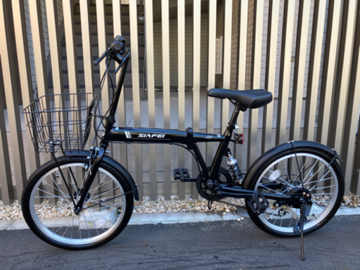 (展示品)SIAFEI 変速折りたたみ自転車(ブラック)