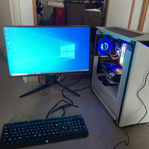 ゲーミングPC モニターセット水冷　i9-9900K 16GB GTX980Ti
