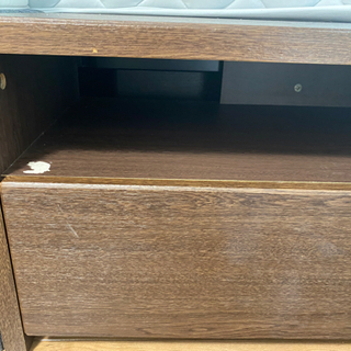 ★美品［無料(タダ)にてお譲りします］テレビ台　木目(濃)の画像