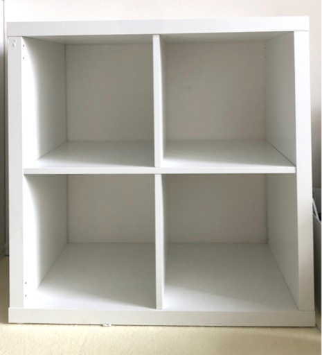 ※保管期間10月下旬まで【美品】IKEA シェルフ　KALLAX カラックス　扉付き