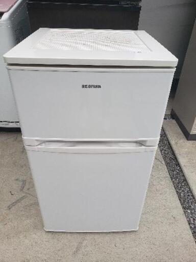 アイリスオーヤマ IRIS OHYAMA AF81-W 冷凍冷蔵庫 81L 2ドア 右開き ノンフロン 2018年製\n\n