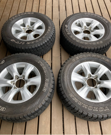 プラド150 前期モデル　純正ホイール　スタッドレスタイ…ヤ265/65R17 ４本セット