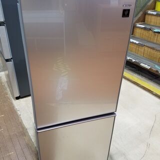 【愛品館市原店】SHARP 2017年製 137L 2ドア冷蔵庫 SJ-GD14D-C 【愛市IR】