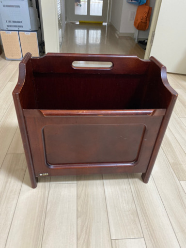 カリモク　収納箱　本箱　木箱　マガジンラック