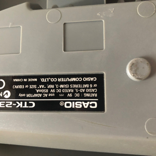 カシオキーボードの画像