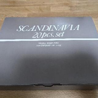 SCANDINAVIA スカンジナビア カトラリー 20pc +木板など セット の画像