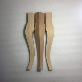 【4本セット】猫脚 家具 装飾 テーブル 椅子 脚 DIY 木材の画像