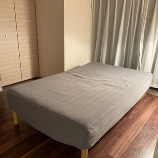 【10/7処分】ニトリ　セミダブルベッド　足伸長済み