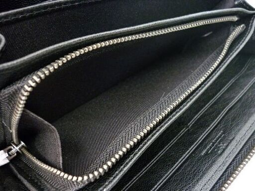 ☆未使用品 DIESEL 長財布 メンズ ラウンドファスナー たっぷり収納 カードスロット 男性向け カウレザー 24ZIP ディーゼル 黒 ウォレット ブラック 牛革 札幌 北20条店