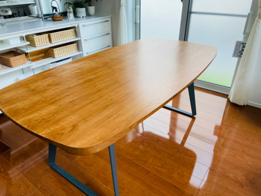 ダイニングテーブル ウォールナット アイアン脚 6人掛け 男前インテリア