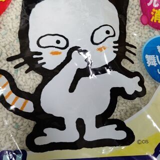 猫の砂ペットキレイ　ライオン ニオイをとる砂５Ｌ×２袋  の画像