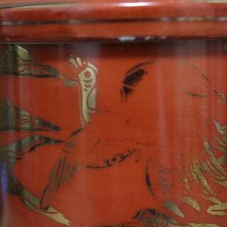 九谷永楽　金鶴蓋付き　夫婦湯呑み　セットの画像